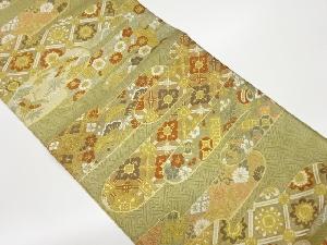 佐賀錦ヱ霞に古典柄模様リバーシブル袋帯